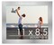 11x8.5 Solid Wood Picture Frame with UV-Resistant Acrylic & Acid-Free Backing, Available in 6 Finishes: Matte Black, Matte White, Metallic Bronze, Silver, Natural Wood Grain & Mahogany